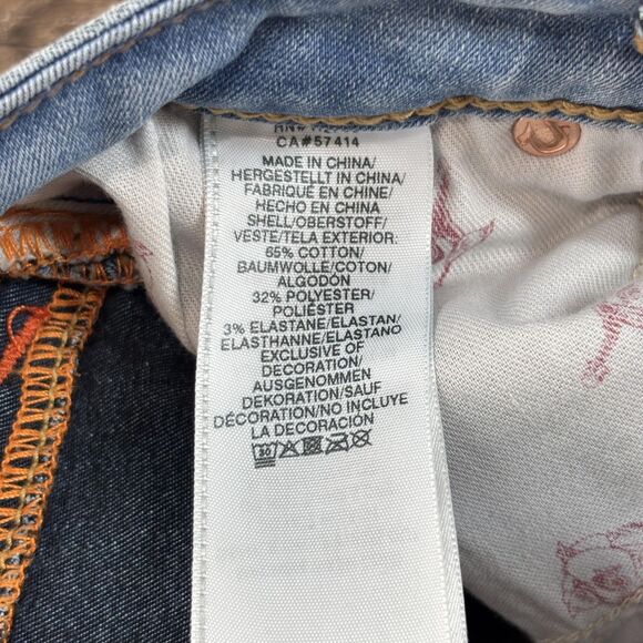 True Religion Jennie Curvy Skinny Jeans Women's 24 Light Wash Blue Stretch Denim - Picture 13 of 15